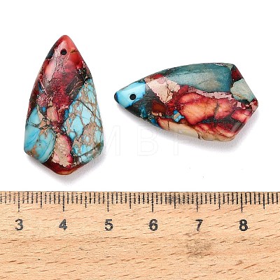 Dyed Natural Imperial Jasper Pendants G-H355-02C-1