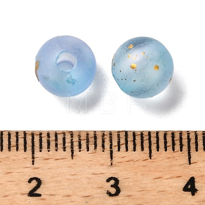 Frosted Transparent Acrylic Beads X1-OACR-F013-13D-1