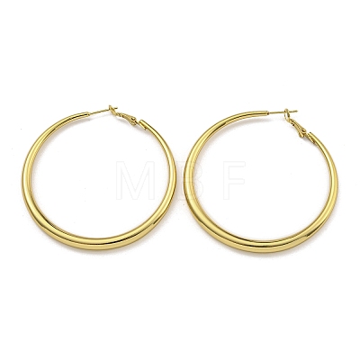 202 Stainless Steel Huggie Hoop Earrings with 304 Stainless Steel Pins for Women EJEW-M253-01C-G-1