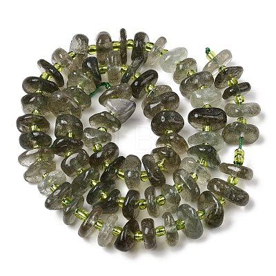 Natural Green Quartz Beads Strands G-L649-C03-01-1