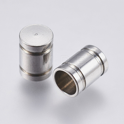 201 Stainless Steel Cord End Caps STAS-F195-005P-5mm-1