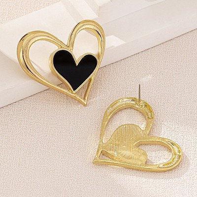 Zinc Alloy Acrylic Stud Earrings FS-WGDBD25-01-1