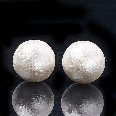 Compressed Cotton Pearl Beads WOVE-S114-20mm-13-1