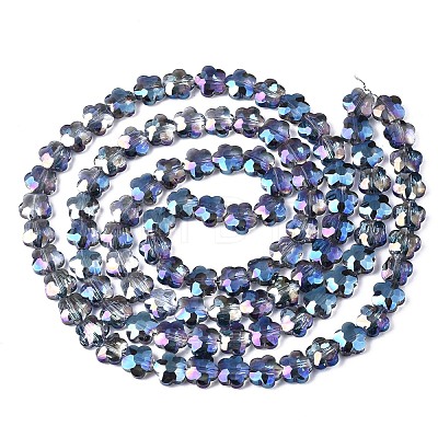 Electroplate Glass Beads Strands EGLA-S176-09A-1
