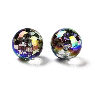 UV Plated Acrylic Beads X-OACR-O008-03B-1