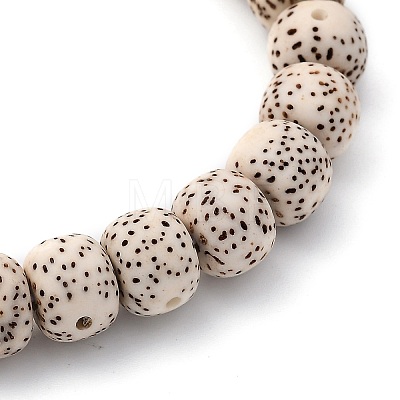 Undyed & Natural Moon and Star Xingyue Bodhi Beaded Stretch Bracelets BJEW-JB05467-1