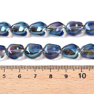 Electroplate Glass Beads Strands EGLA-T021-08I-1