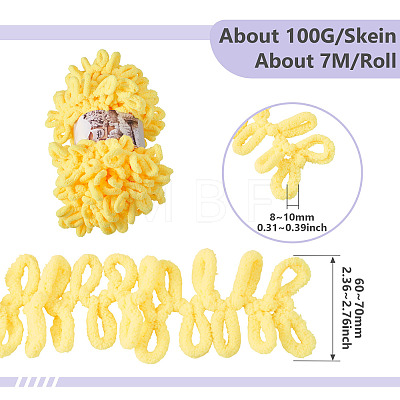 Polyester Bent Knitting Yarn OCOR-TADJ0001-06A-1