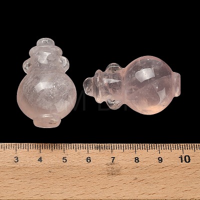 Natural Rose Quartz Pendants G-K403-06-1