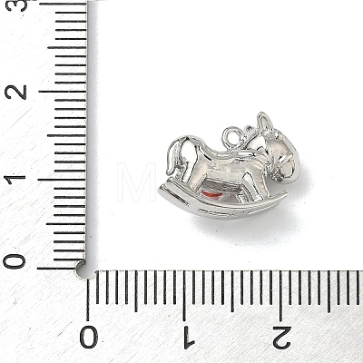 Brass Micro Pave Cubic Zirconia Pendants KK-I476-26P-02-1