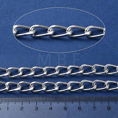 Oxidation Aluminum Diamond Cut Faceted Curb Chains CHA-H001-12S-1