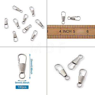 Iron Keychain Clasp Findings IFIN-TAC0002-11P-1