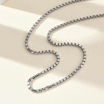 10Pcs 2.3MM 304 Stainless Steel Box Chain Necklaces NJEW-G203-05P-1