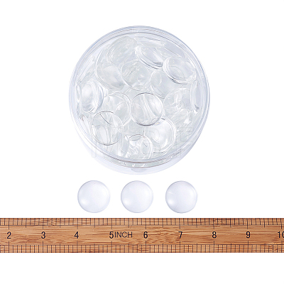 Kissitty Transparent Glass Cabochons GGLA-KS0001-01-1