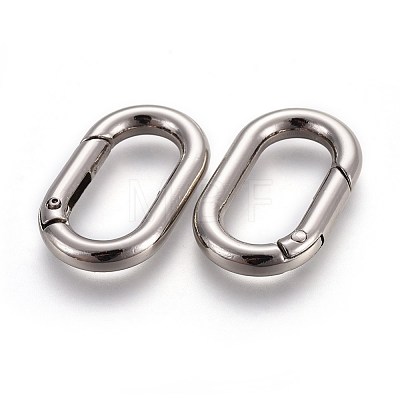Zinc Alloy Key Clasps PALLOY-WH0056-02P-1