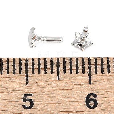 Star Brass Head Pins KK-U051-02P-02-1