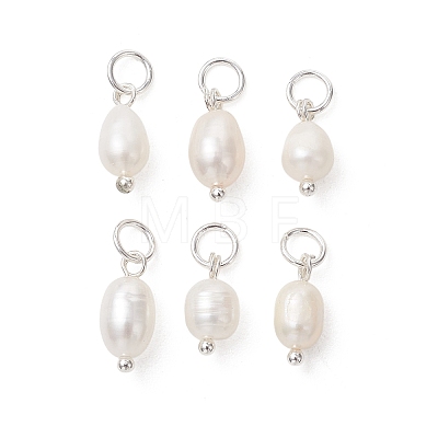 Natural Cultured Freshwater Pearl Pendants PALLOY-JF05443-02-1