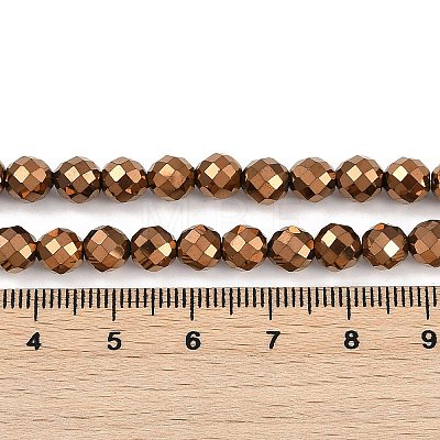 Electroplated Synthetic Non-magnetic Hematite Beads Strands G-H072-B01-01C-1