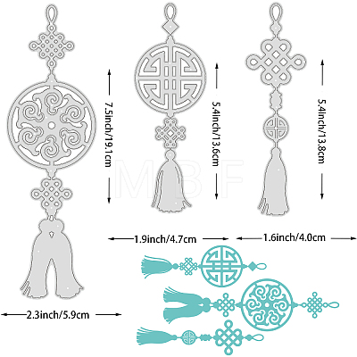 Carbon Steel Cutting Dies Stencils DIY-WH0309-957-1