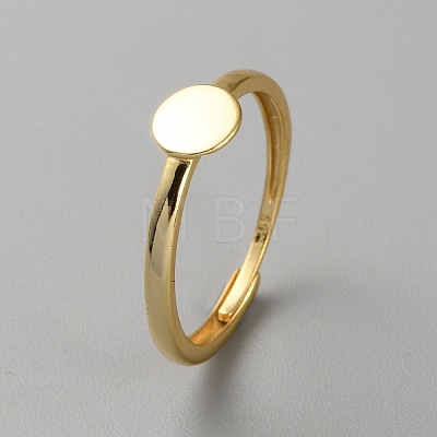 Adjustable Sterling Silver Ring Components STER-WH0008-37G-1