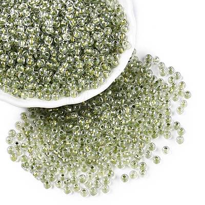 6/0 Transparent Inside Colours Glass Seed Round Beads X1-SEED-N006-004H-1