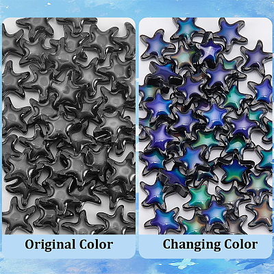 50Pcs Glass Beads GLAA-SC0003-45-1