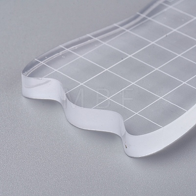 Acrylic Stamping Blocks Tools OACR-WH0003-27A-1