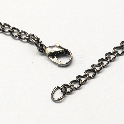 Vintage Iron Twisted Chain Necklace Making for Pocket Watches Design CH-R062-B-1