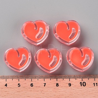 Transparent Enamel Acrylic Beads TACR-S155-004A-1