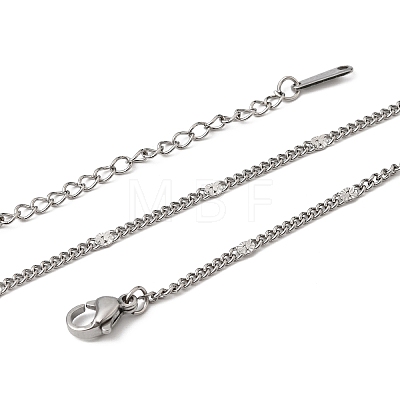 12Pcs 2.2MM 304 Stainless Steel Textured Twisted Chain Necklaces for Men Women NJEW-H093-20P-04-1