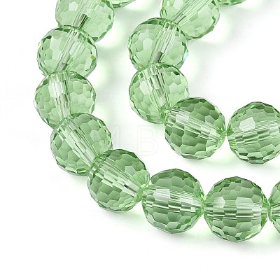 Transparent Glass Bead Strands GLAA-R095-8mm-28-1