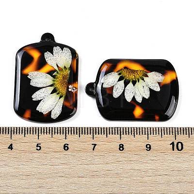 Epoxy Resin Pendants RESI-S09-01D-RS-1