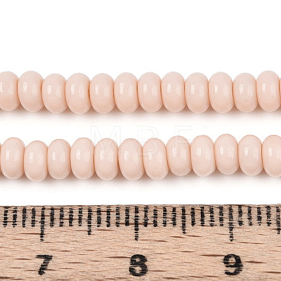 Opaque Spray Painted Glass Beads GLAA-ZX008-4mm-18H-1