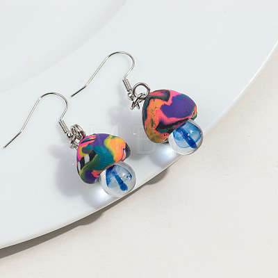 Autumn Polymer Clay Dangle Earrings WGAC8CA-02-1