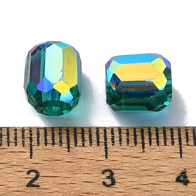 AB Color Plated Glass Beads GLAA-F108-12B-07-1