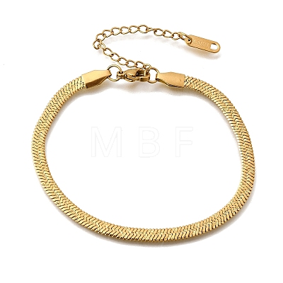 304 Stainless Steel Snake Chains Bracelets for Women BJEW-P395-02G-02-1