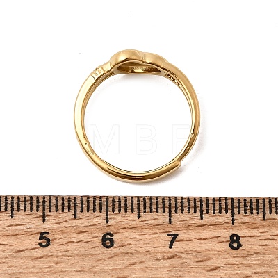 304 Stainless Steel Adjustable Cuff Open Rings for Women RJEW-K316-03G-1