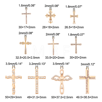 20Pcs 10 Style Zinc Alloy Pendants FIND-AR0002-92-1