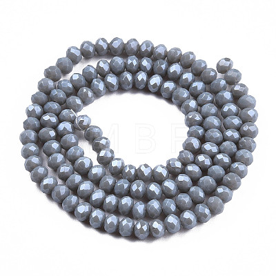 Electroplate Glass Beads Strands EGLA-A034-P1mm-A16-1