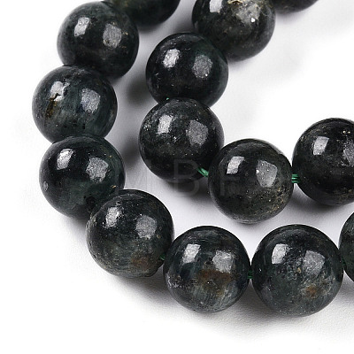 Natural Green Kyanite Beads Strands G-T140-8mm-07-1