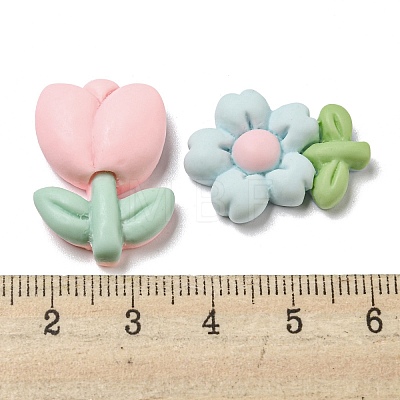 Opaque Resin Decoden Cabochons RESI-F052-A02-1