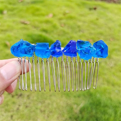 Gemstone Hair Combs PW-WGB2E73-01-1