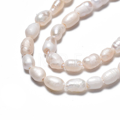 Natural Cultured Freshwater Pearl Beads Strands LS-PEAR-N012-03C-1