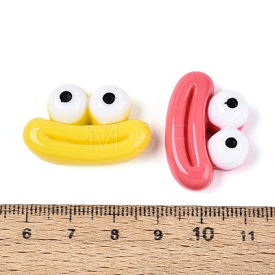 Opaque Resin Decoden Cabochons RESI-N051-15-1