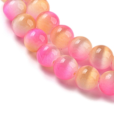 Cat Eye Beads Strands G-K378-A09-01-1