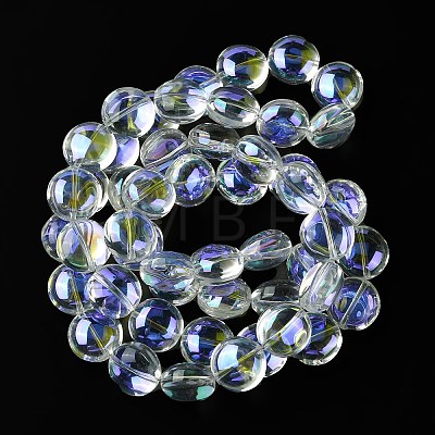 Transparent Electroplate Glass Beads Strands EGLA-K061-05A-02-1