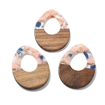 Resin and Walnut Pendants FIND-R051-10A-1