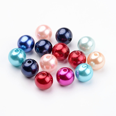 Mixed Acrylic Pearl  Round Beads For DIY Jewelry and Bracelets X-PACR-12D-M-1