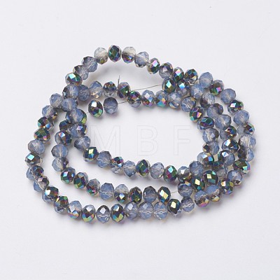 Electroplate Glass Beads Strands EGLA-A034-J6mm-Q05-1