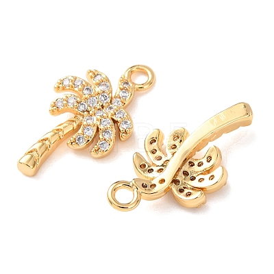 Brass Micro Pave Cubic Zirconia Pendants KK-A284-10A-G-1